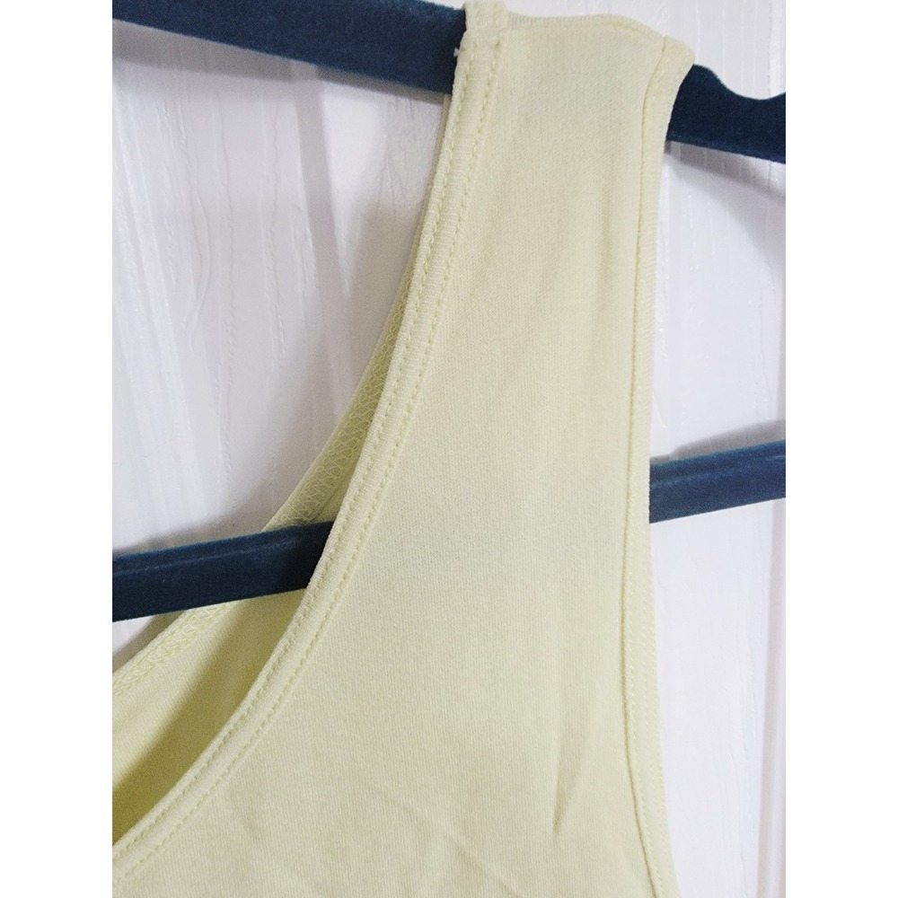 Eileen Fisher 100% Silk Yellow Scoop Neck Tank Top Size M - Picture 6 of 6